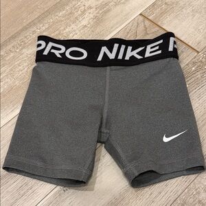 Nike Kids Charcoal Gray Pro Shorts